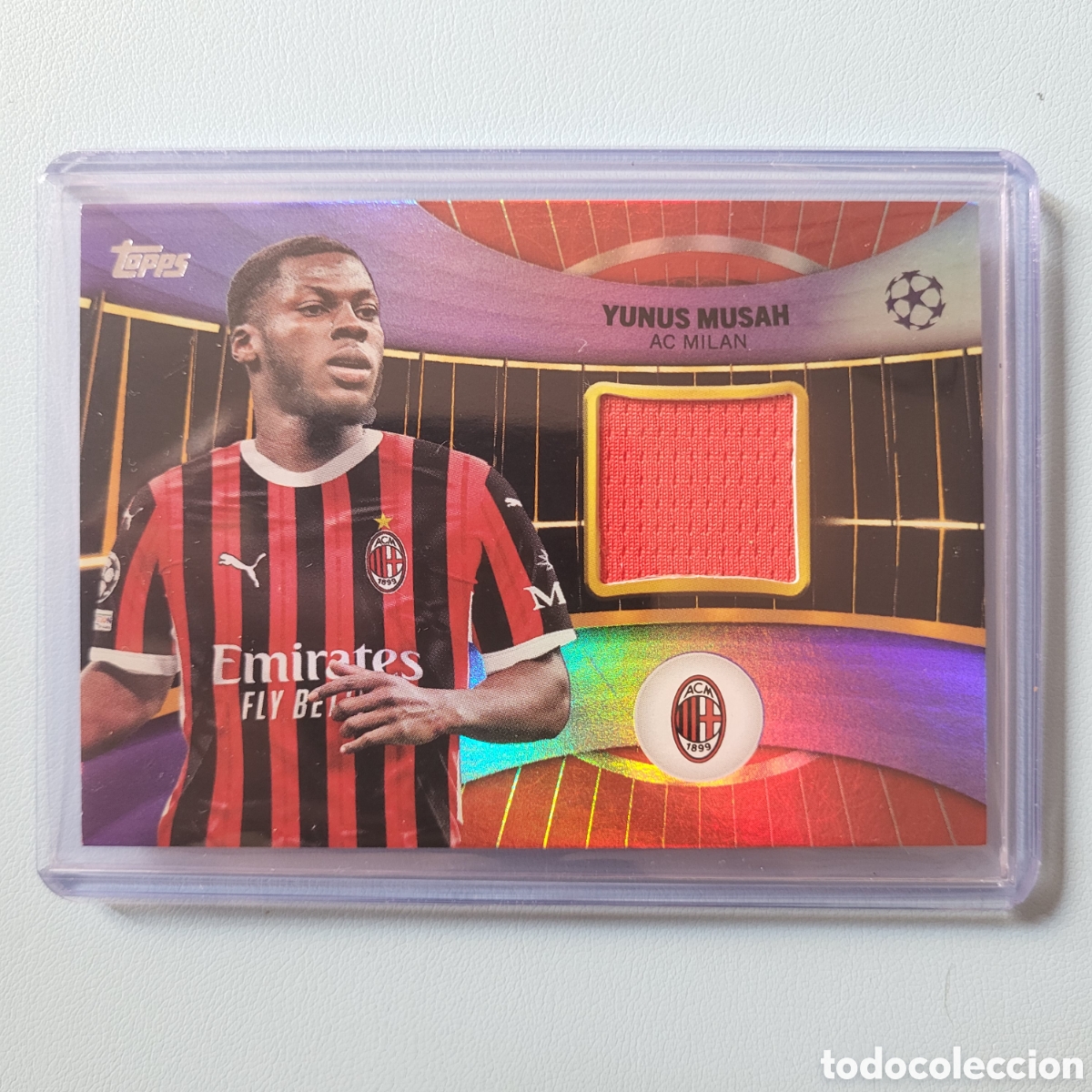Trading cards: SR-YM Yunus Musah [Relic, Purple] #/299 / Topps UCC 2024
