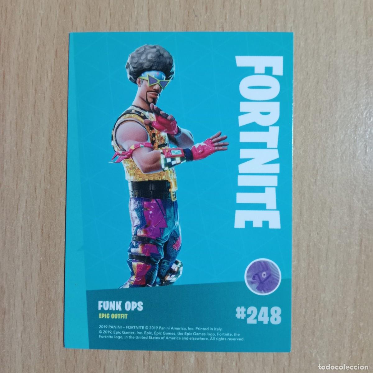 Trading cards: FUNK OPS , EPIC OUTFIT # 248 - TRADING CARD - FORTNITE SERIES 1 - PANINI - A&Ntilde;O 2019.