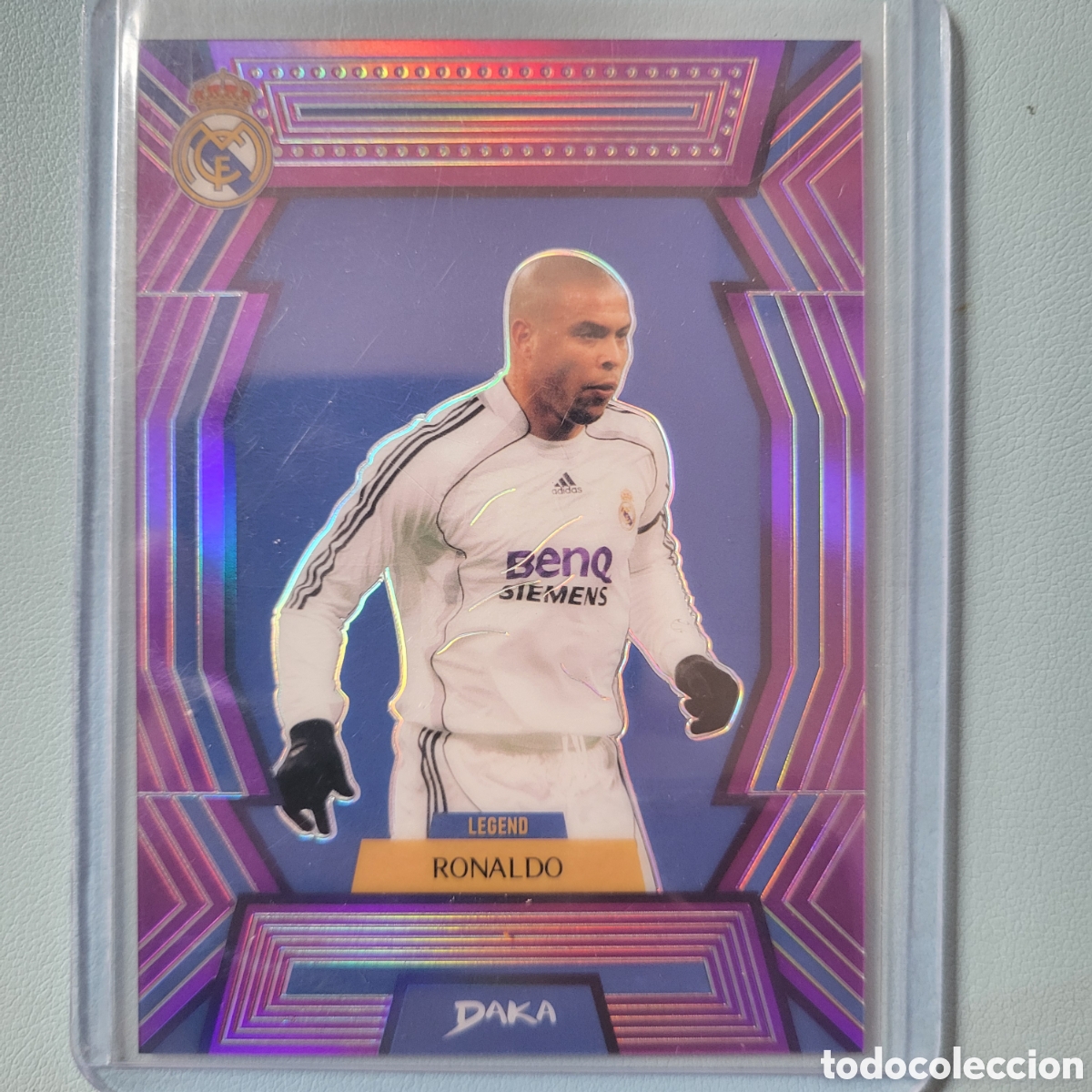 Trading cards: HO-29 Ronaldo Naz&aacute;rio Legend [Holocene Purple] #/55 / DAKA Real Madrid 2025