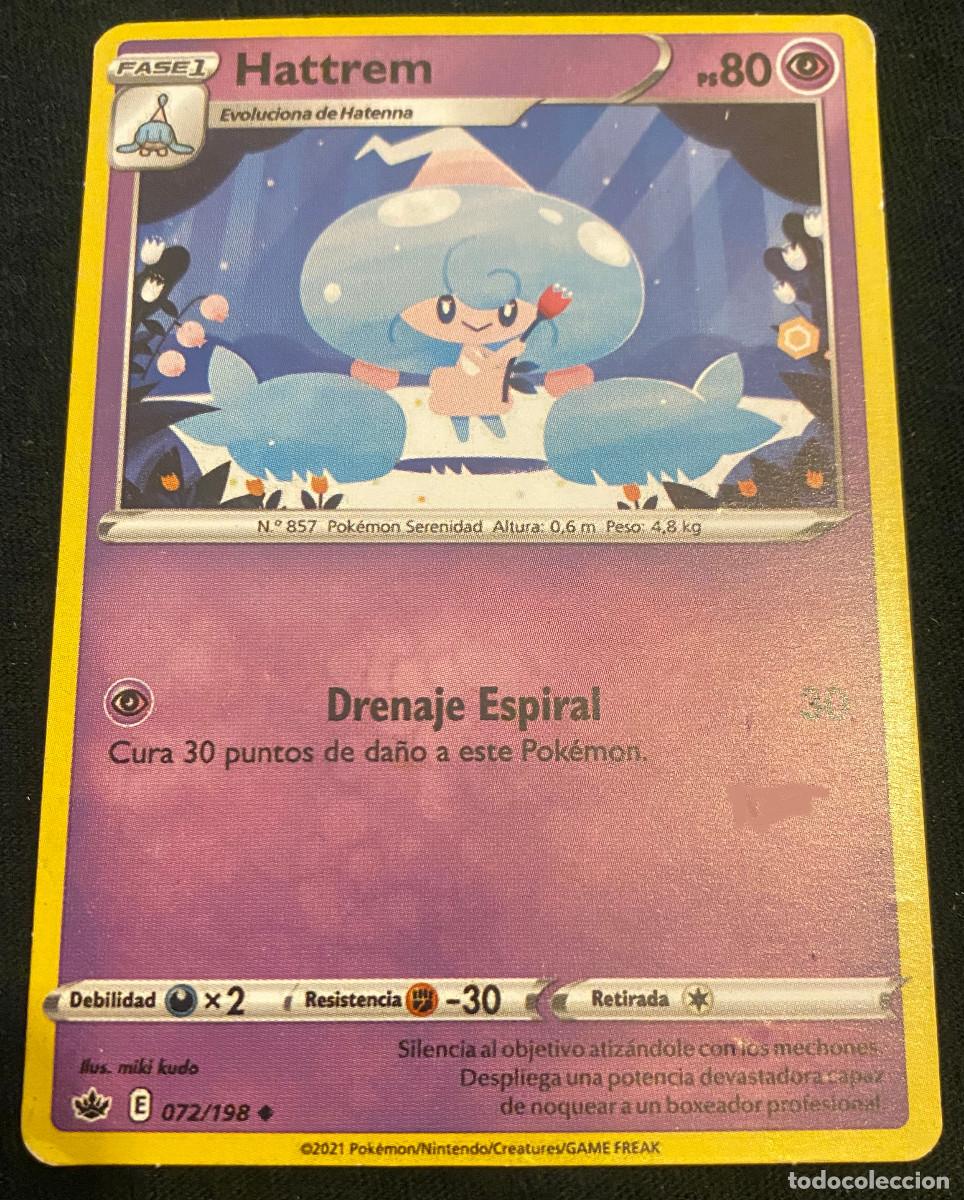 Trading cards: Trading card de Pok&eacute;mon. Hattrem - Fase 1. 072 / 163. Colecci&oacute;n 2021. Edici&oacute;n en espa&ntilde;ol.