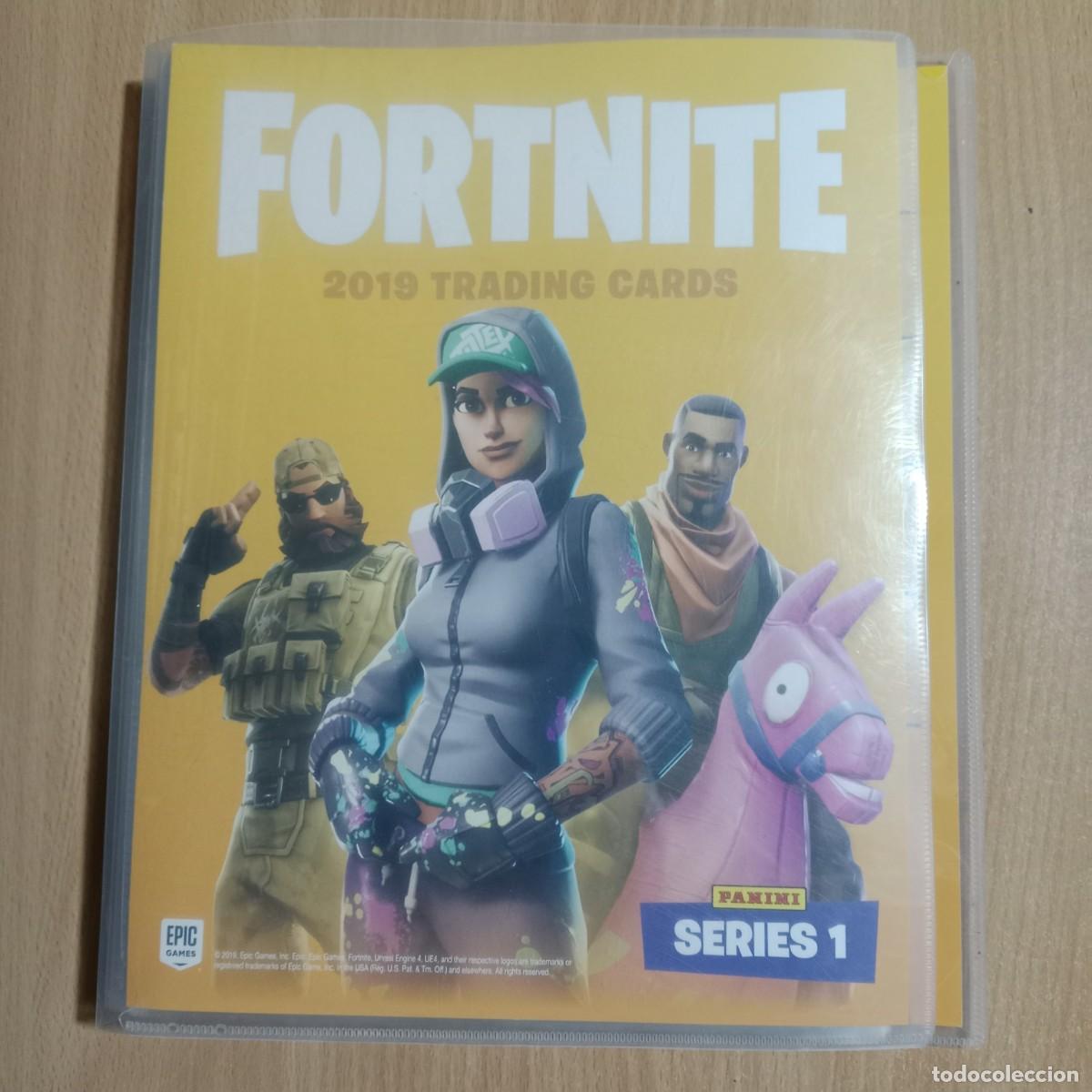 Trading cards: &Aacute;LBUM INCOMPLETO CON 126 TRADING CARDS - FORTNITE SERIES 1 - PANINI - A&Ntilde;O 2019.