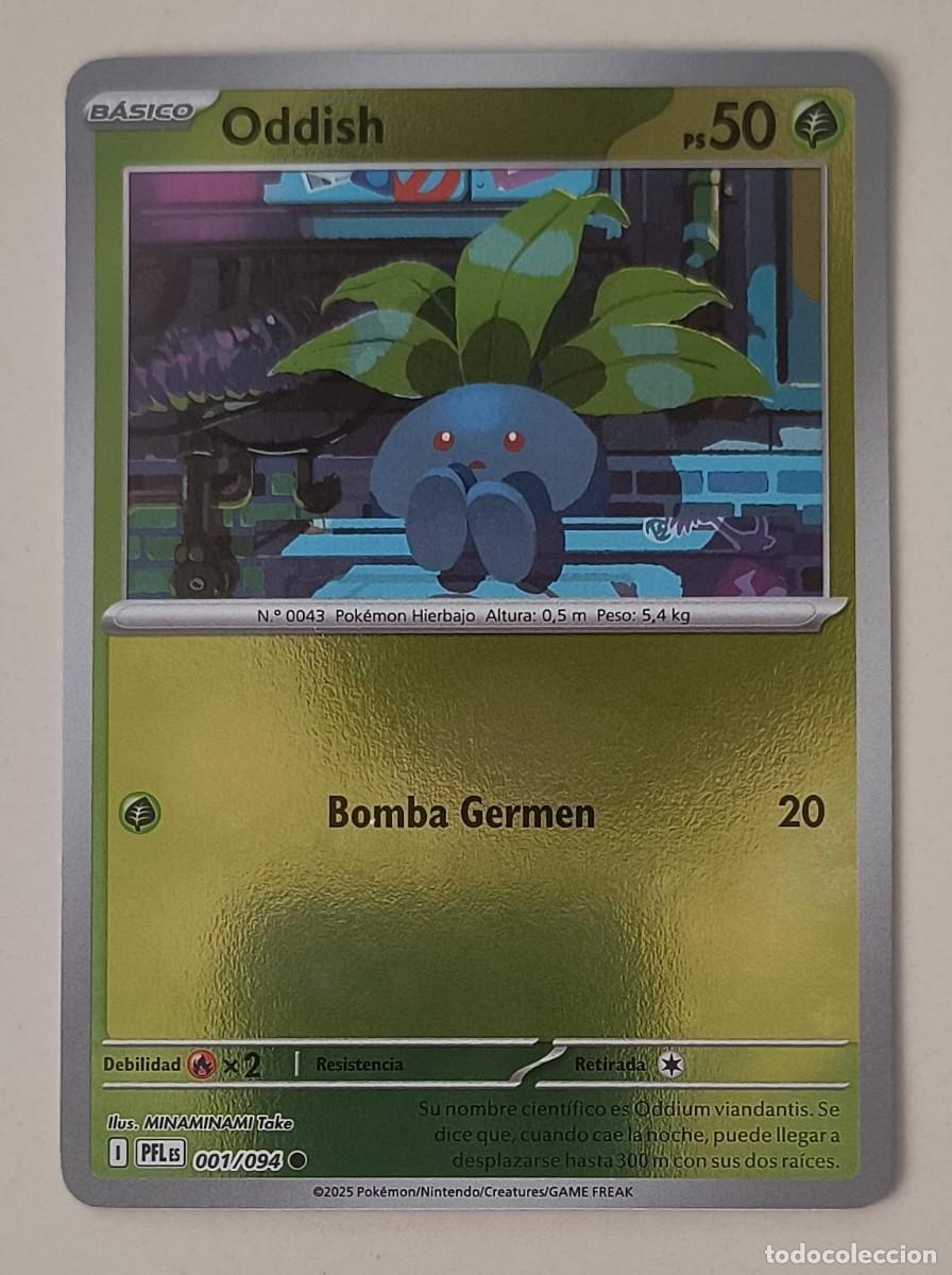 Trading Cards: CARTA POKEMON ODDISH 1/94 - ESPA&Ntilde;OL - REVERSE - COLECCION FUEGOS FANTASMALES - TRADING CARDS