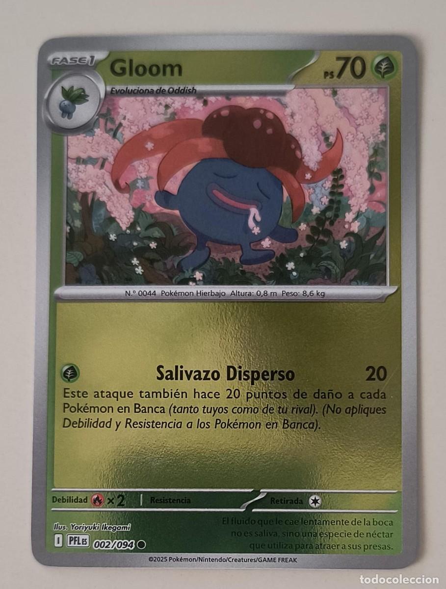 Trading Cards: CARTA POKEMON GLOOM 2/94 - ESPA&Ntilde;OL - REVERSE - COLECCION FUEGOS FANTASMALES - TRADING CARDS