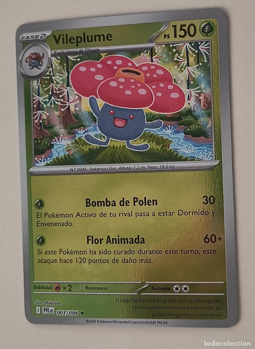 Trading Cards: CARTA POKEMON VILEPLUME 3/94 - ESPA&Ntilde;OL - REVERSE - COLECCION FUEGOS FANTASMALES - TRADING CARDS
