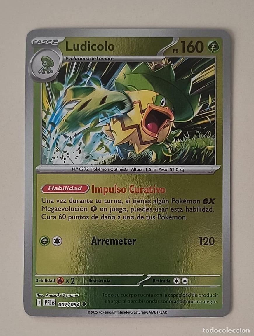 Trading Cards: CARTA POKEMON LUDICOLO 7/94 - ESPA&Ntilde;OL - REVERSE - COLECCION FUEGOS FANTASMALES - TRADING CARDS