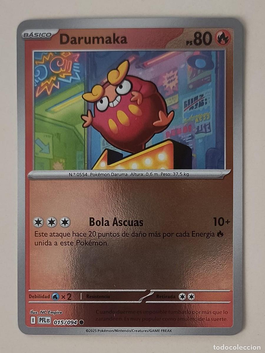 Trading cards: CARTA POKEMON DARUMAKA 15/94 - ESPA&Ntilde;OL - REVERSE - COLECCION FUEGOS FANTASMALES - TRADING CARDS
