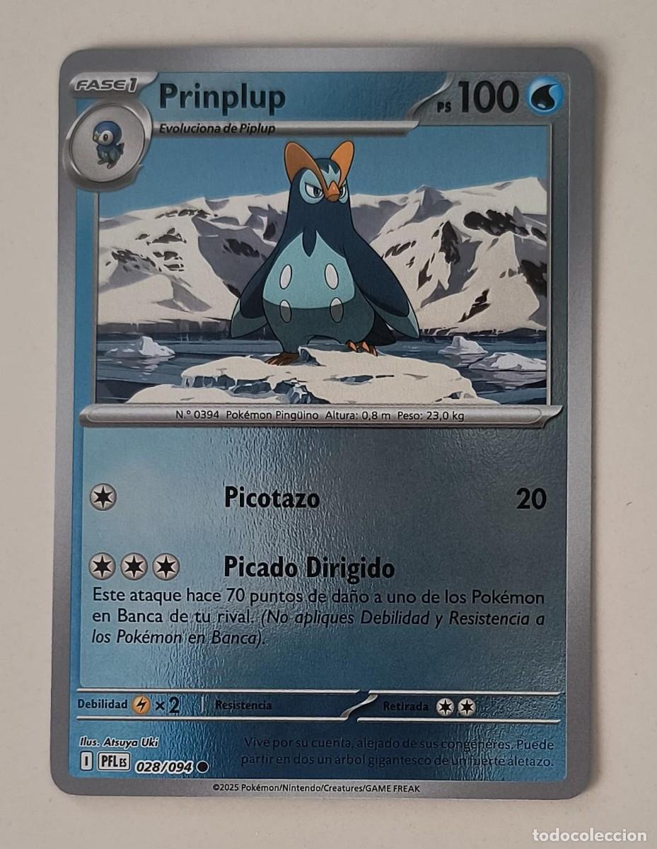 Trading cards: CARTA POKEMON PRINPLUP 28/94 - ESPA&Ntilde;OL - HOLO - COLECCION FUEGOS FANTASMALES - TRADING CARDS