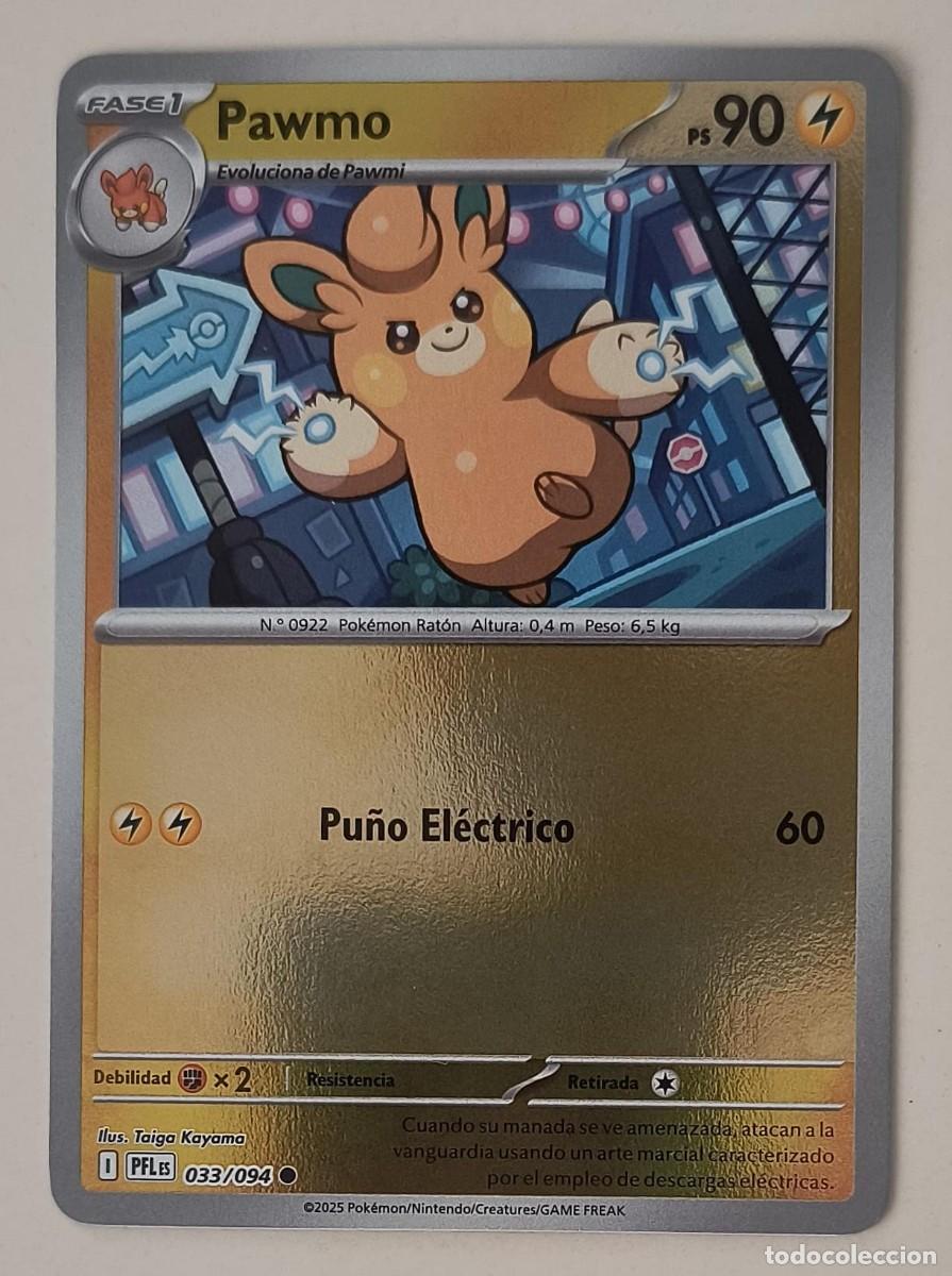 Trading cards: CARTA POKEMON PAWMO 33/94 - ESPA&Ntilde;OL - REVERSE - COLECCION FUEGOS FANTASMALES - TRADING CARDS
