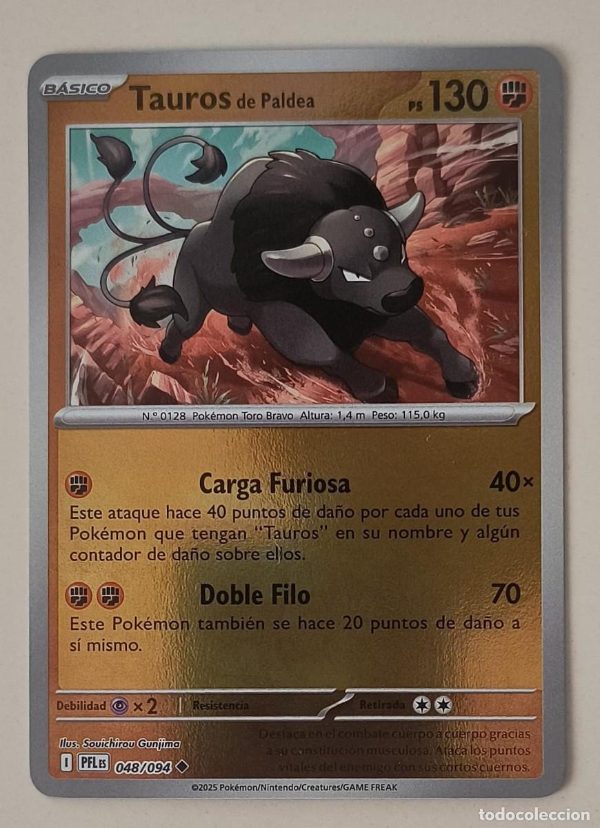 Trading cards: CARTA POKEMON TAUROS DE PALDEA 48/94 - ESPA&Ntilde;OL - REVERSE - FUEGOS FANTASMALES - TRADING CARDS