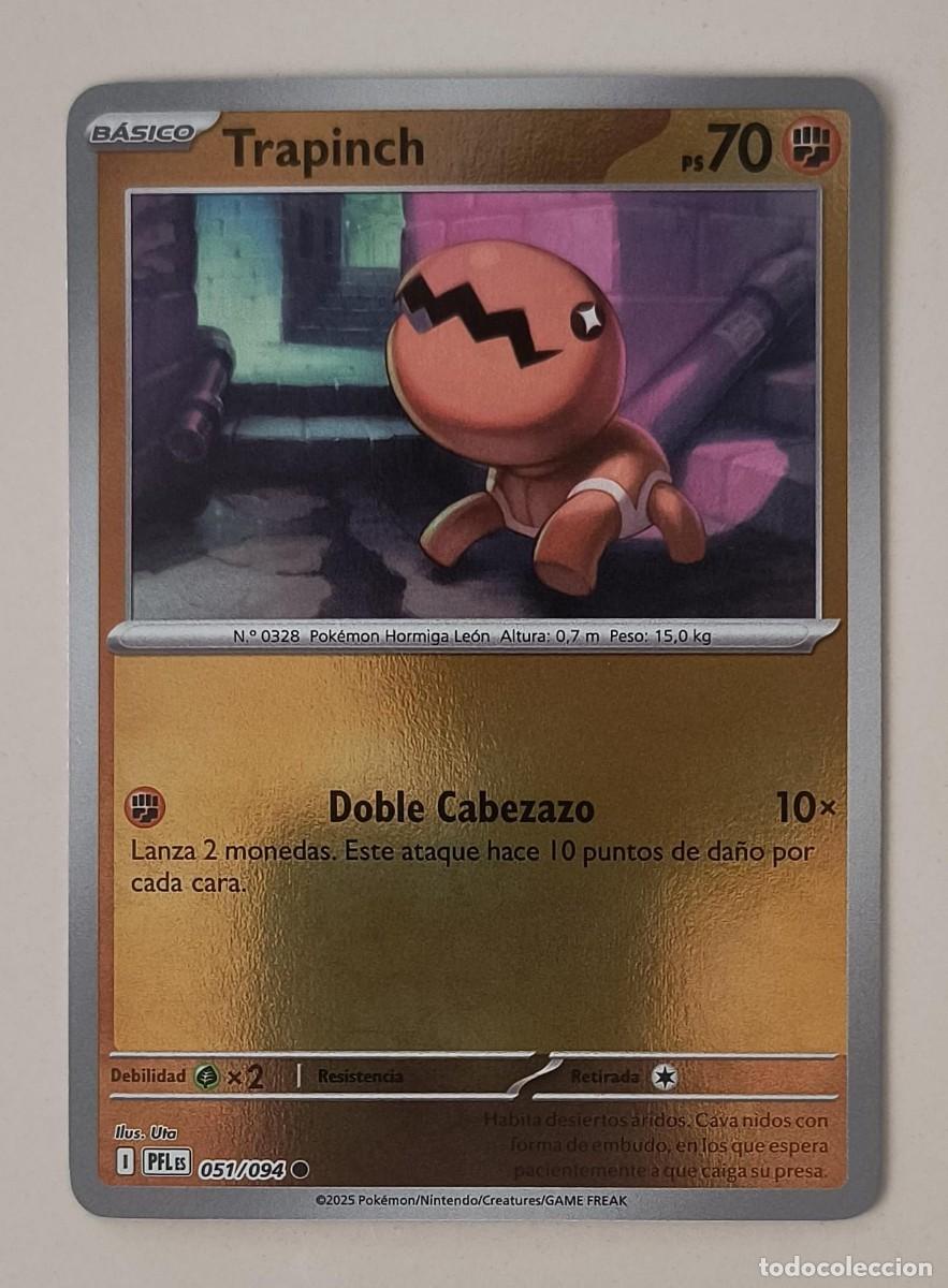 Trading cards: CARTA POKEMON TRAPINCH 51/94 - ESPA&Ntilde;OL - REVERSE - COLECCION FUEGOS FANTASMALES - TRADING CARDS
