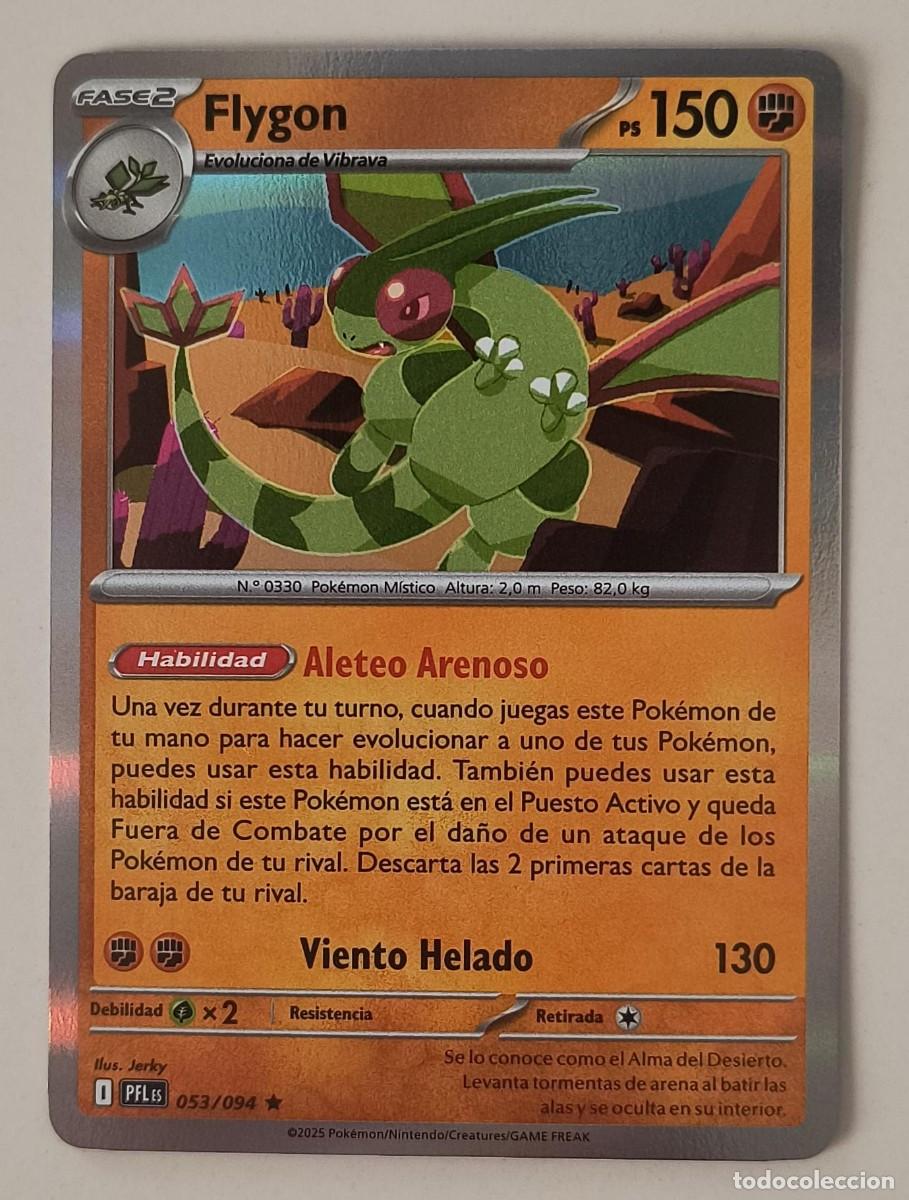 Trading cards: CARTA POKEMON FLYGON 53/94 - ESPA&Ntilde;OL - HOLO - COLECCION FUEGOS FANTASMALES - TRADING CARDS