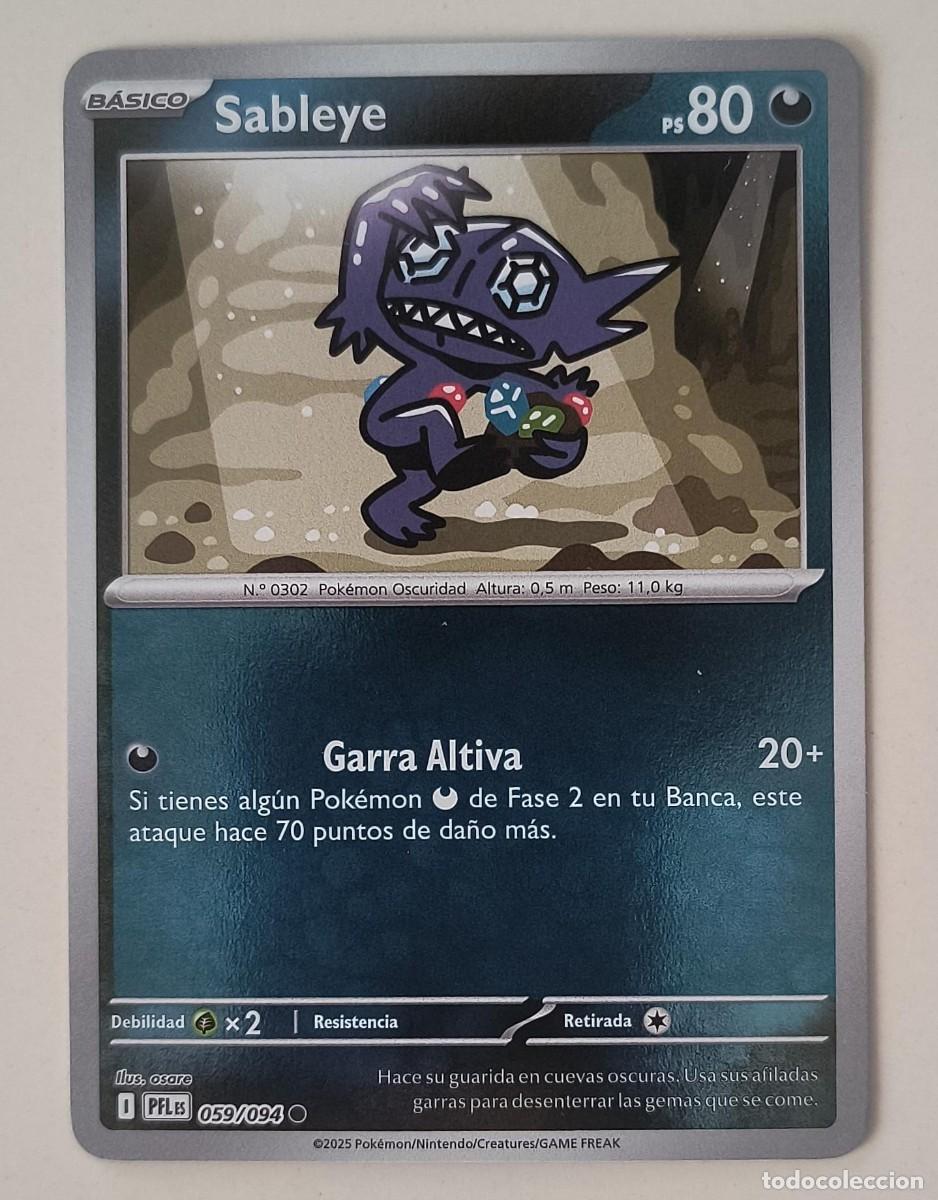 Trading cards: CARTA POKEMON SABLEYE 59/94 - ESPA&Ntilde;OL - REVERSE - COLECCION FUEGOS FANTASMALES - TRADING CARDS