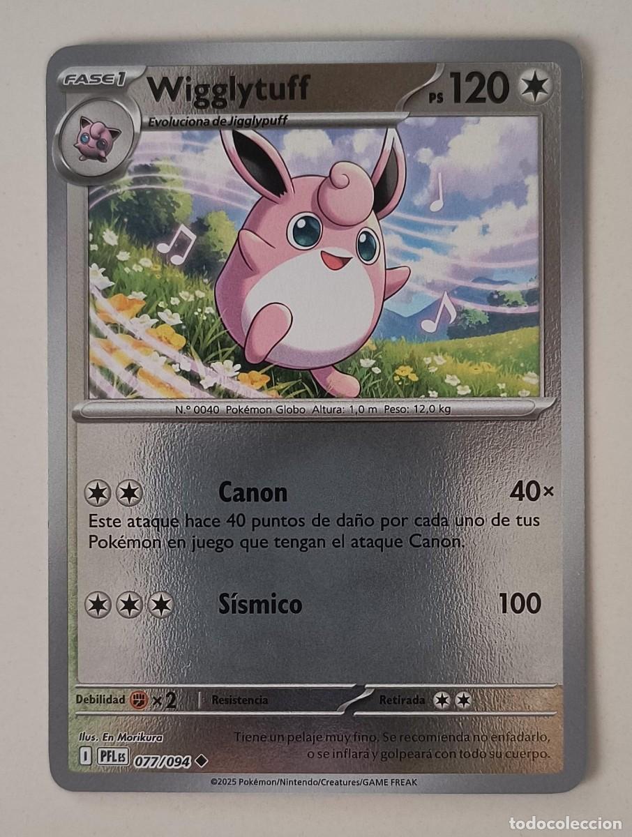 Trading cards: CARTA POKEMON WIGGLYTUFF 77/94 - ESPA&Ntilde;OL - REVERSE - COLECCION FUEGOS FANTASMALES - TRADING CARDS