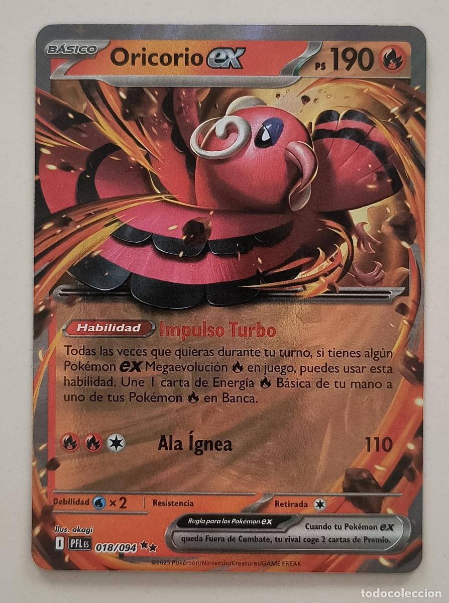 Trading cards: CARTA POKEMON ORICORIO EX 18/94 - ESPA&Ntilde;OL - COLECCION FUEGOS FANTASMALES - TRADING CARDS