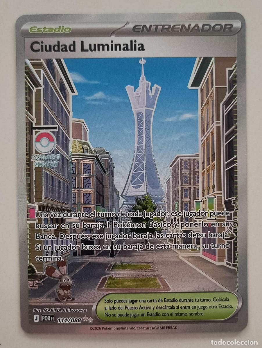 Trading cards: CARTA POKEMON CIUDAD LUMINALIA 111/88 - ESPA&Ntilde;OL - FUL ART - EQUILIBRIO PERFECTO - TRADING CARDS