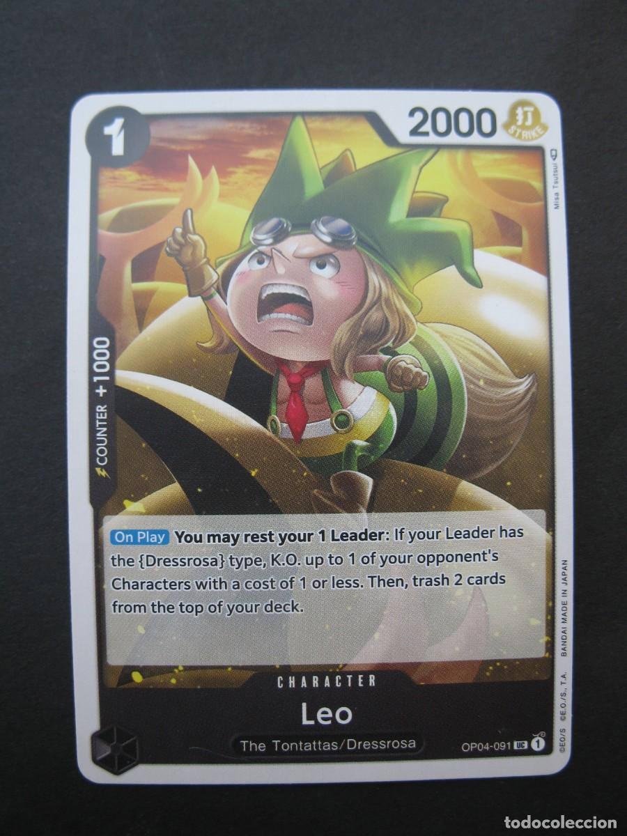 Trading cards: CARTA - ONE PIECE - TRADING CARD - LEO - EN INGL&Eacute;S - BANDAI.