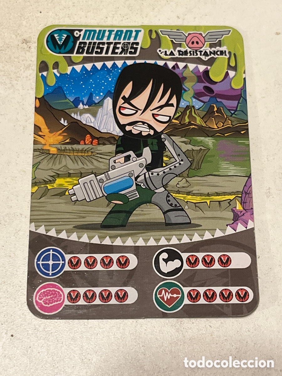Trading cards: Cromos Trading Card Famosa Mutant Busters La Resistance! Zirref