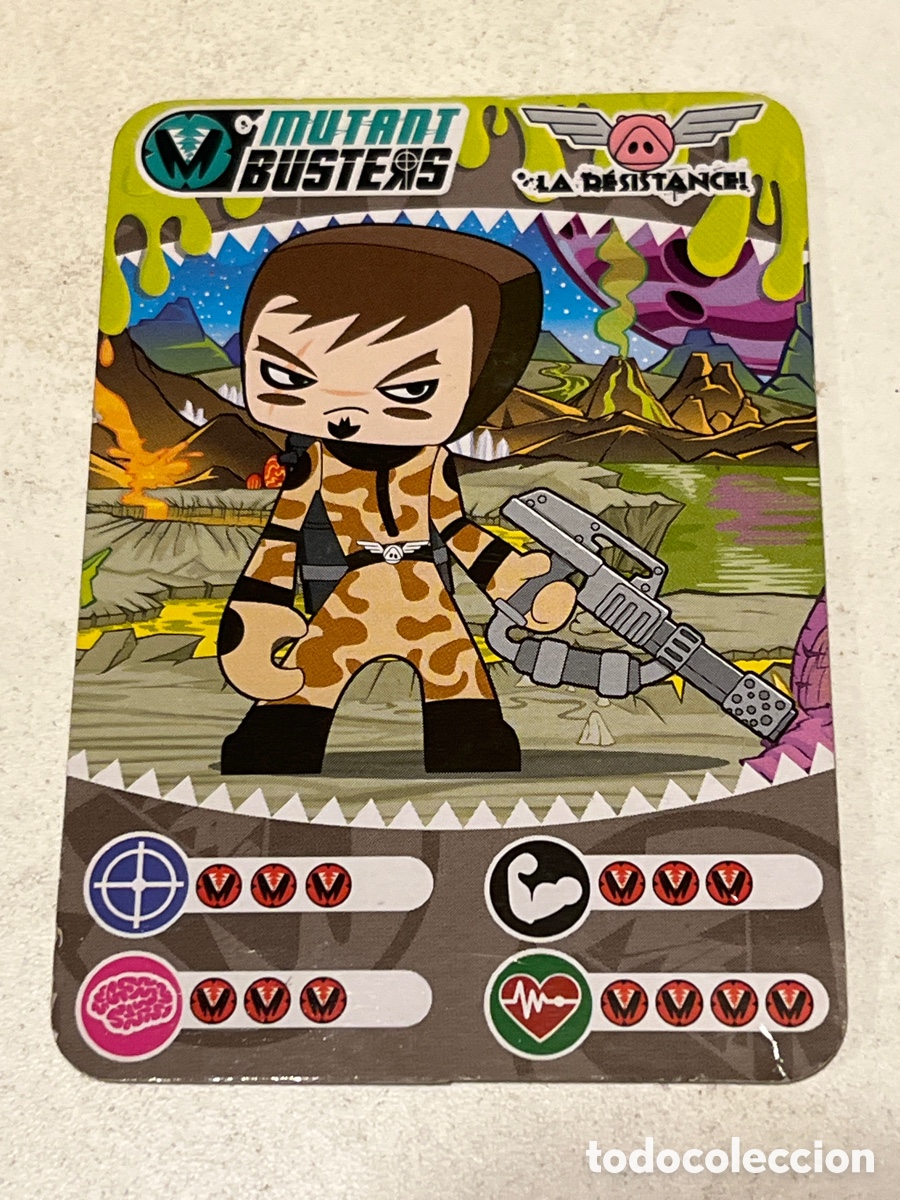 Trading cards: Cromos Trading Card Famosa Mutant Busters La Resistance! Fortune Soldier