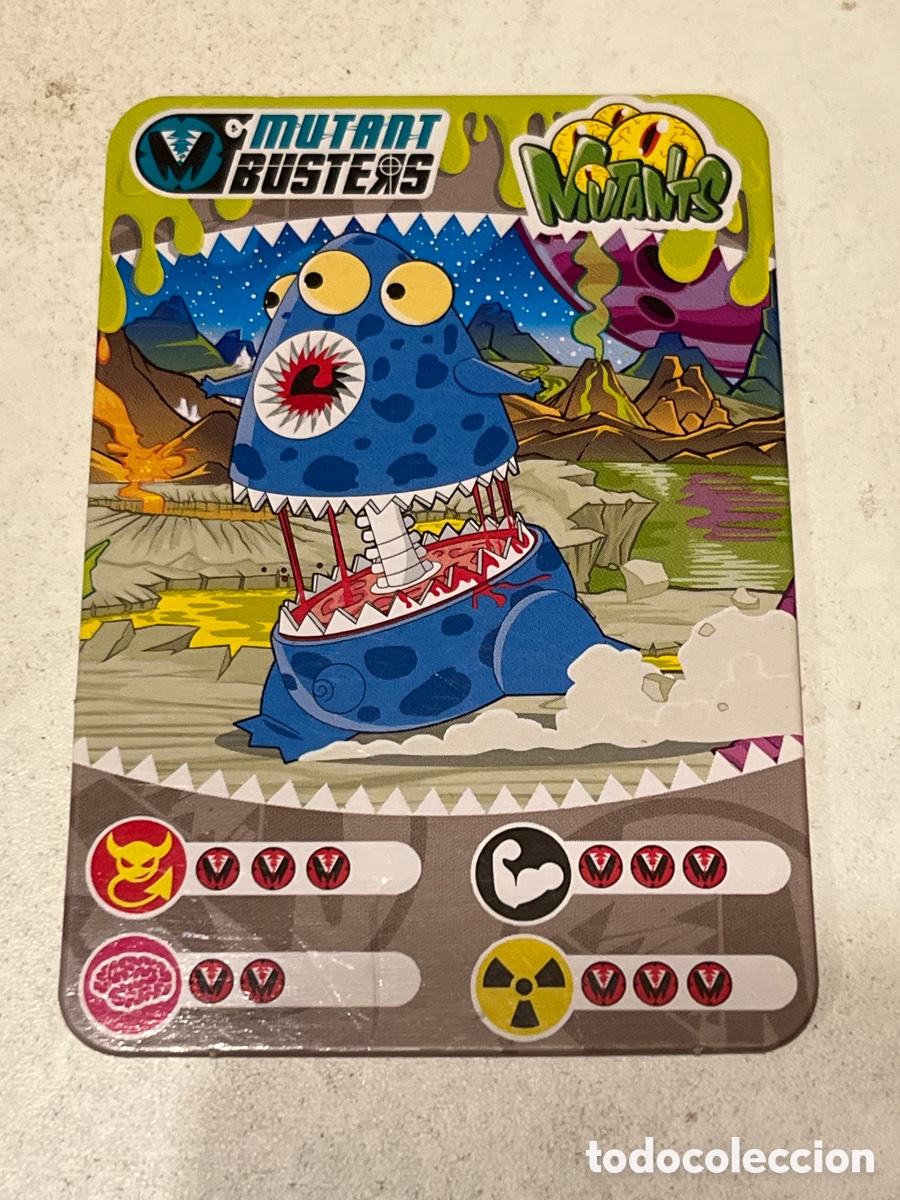 Trading cards: Cromos Trading Card Famosa Mutant Busters Mutants Kannibal