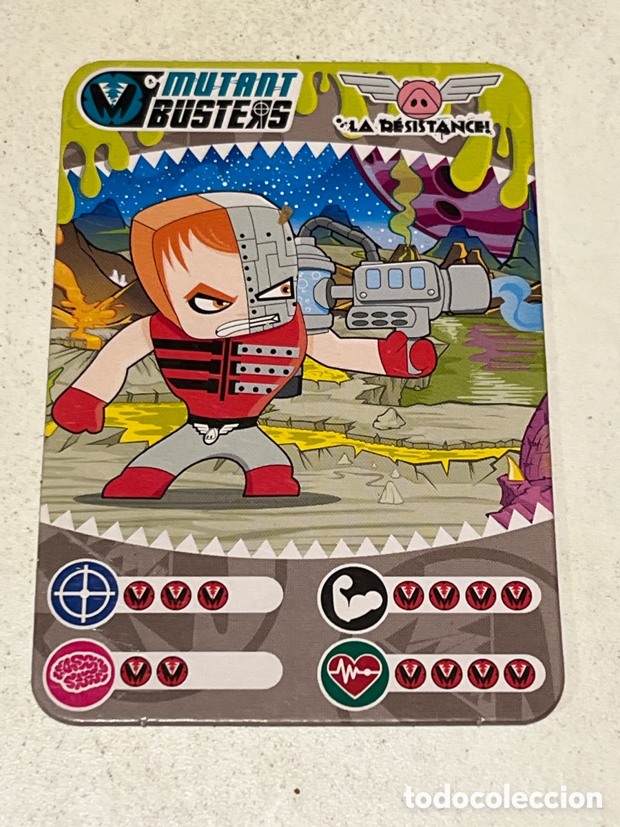 Trading cards: Cromos Trading Card Famosa Mutant Busters La Resistance! Metal Jack