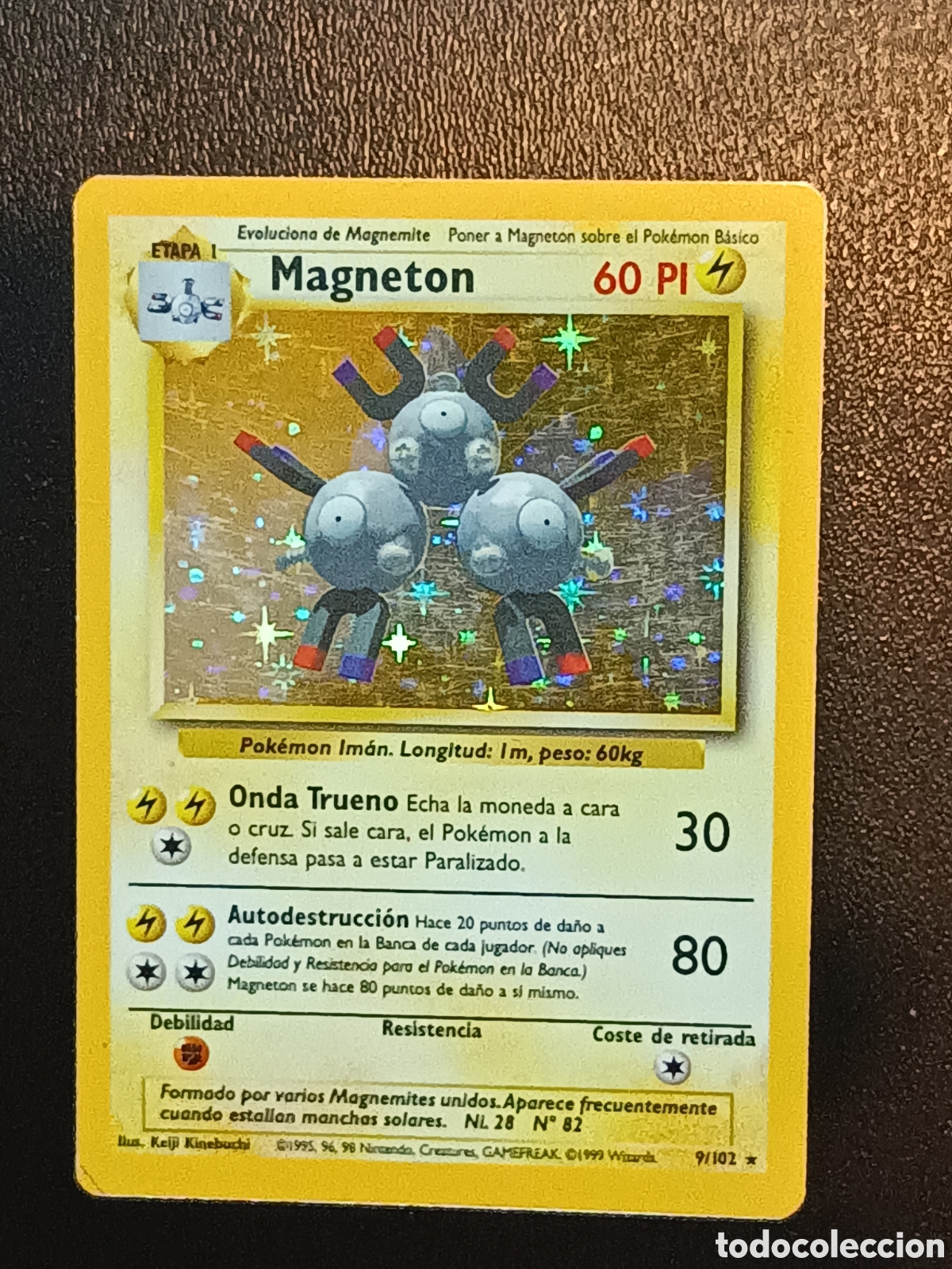 Trading cards: Pokemon Magneton 9/102 Base Set En Castellano