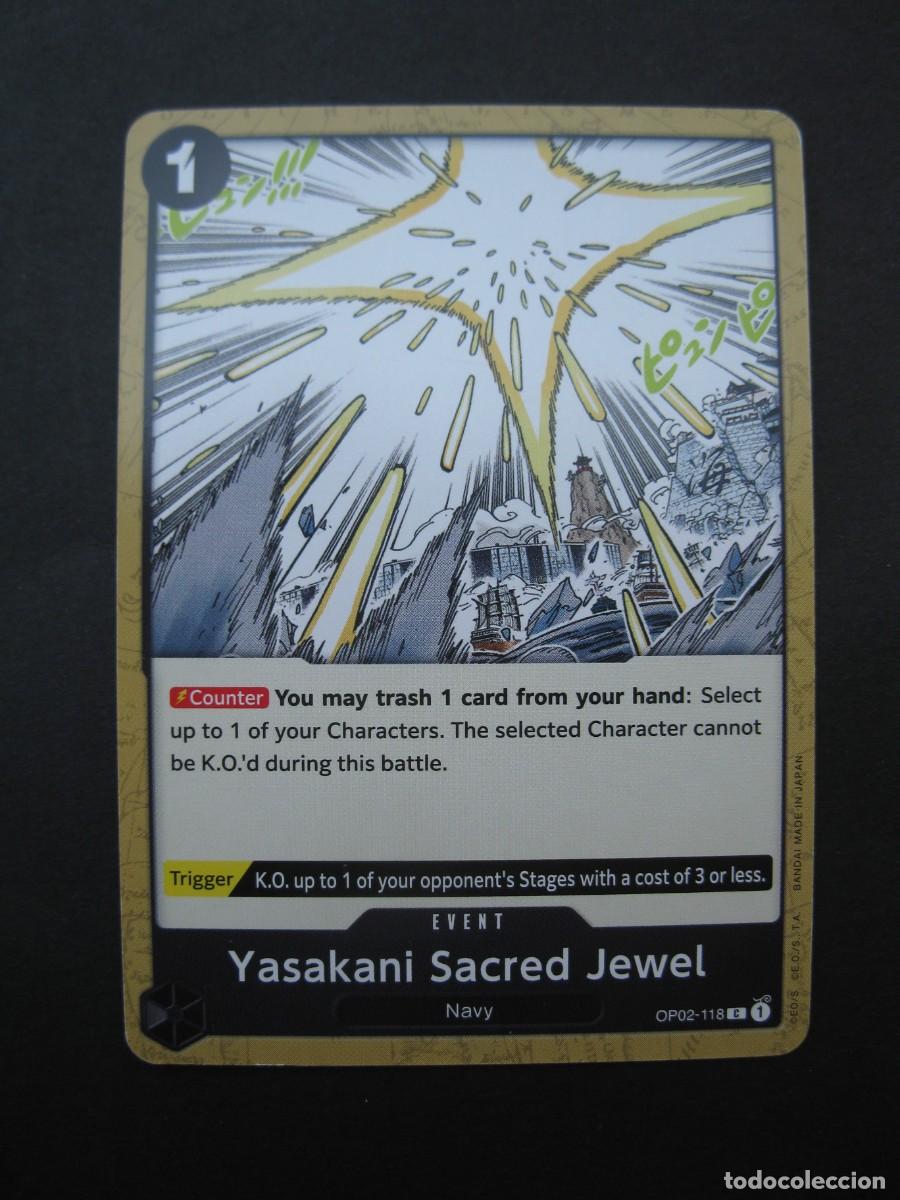 Trading cards: CARTA - ONE PIECE - TRADING CARD - YASAKANI SACRED JEWEL - EN INGL&Eacute;S - BANDAI.
