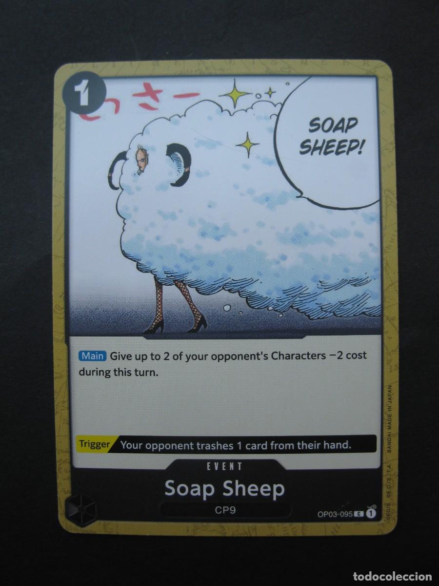 Trading cards: CARTA - ONE PIECE - TRADING CARD - SOAP SHEEP - EN INGL&Eacute;S - BANDAI.