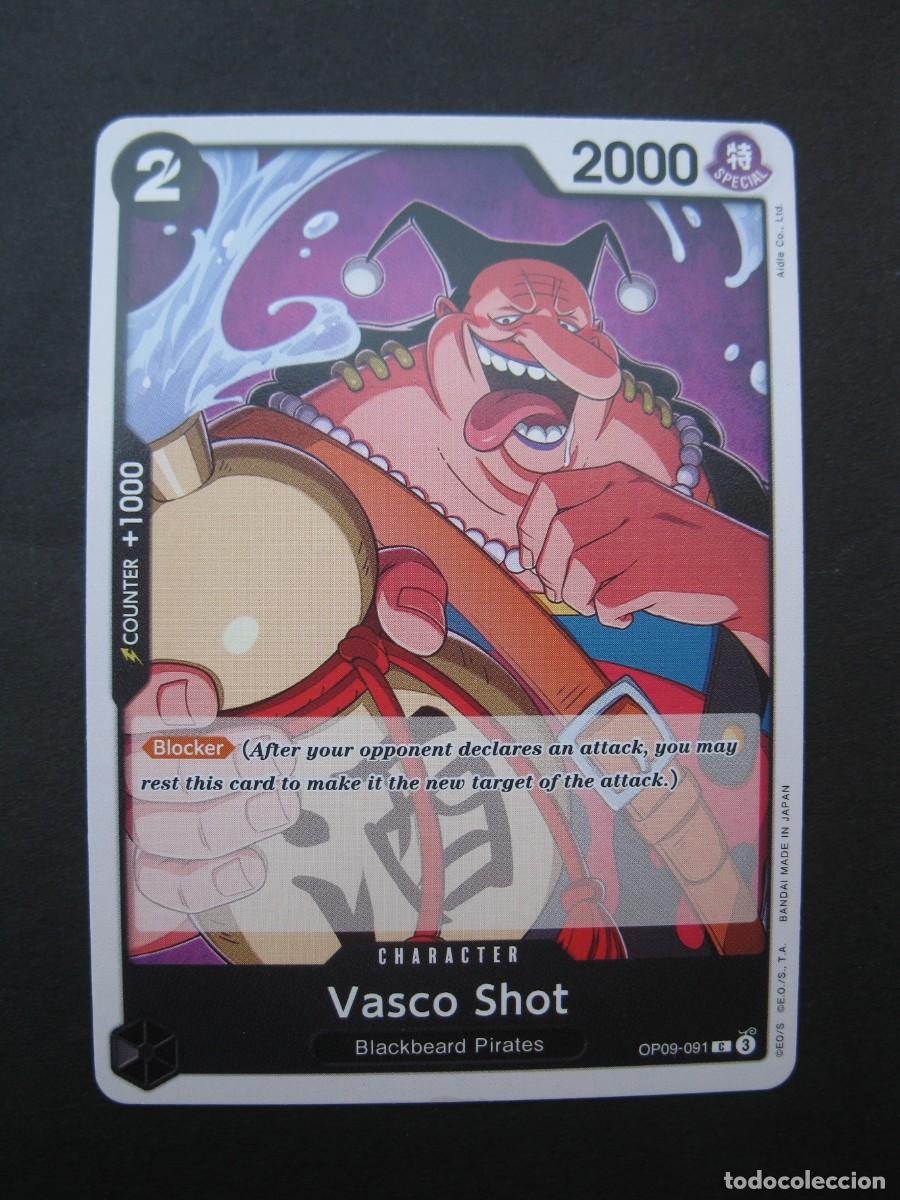 Trading cards: CARTA - ONE PIECE - TRADING CARD - VASCO SHOT - EN INGL&Eacute;S - BANDAI.