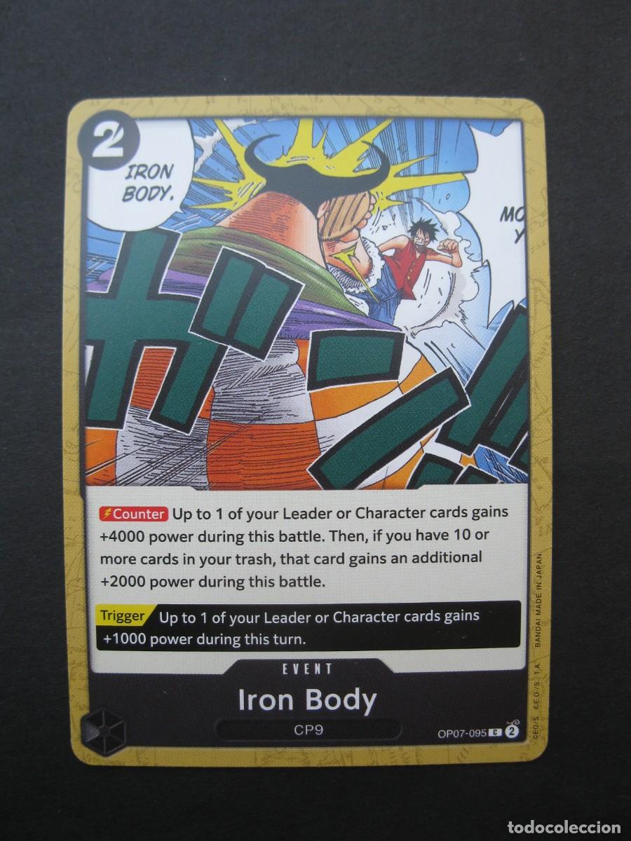 Trading cards: CARTA - ONE PIECE - TRADING CARD - IRON BODY - EN INGL&Eacute;S - BANDAI.