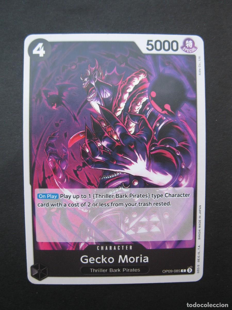 Trading cards: CARTA - ONE PIECE - TRADING CARD - GECKO MORIA - EN INGL&Eacute;S - BANDAI.