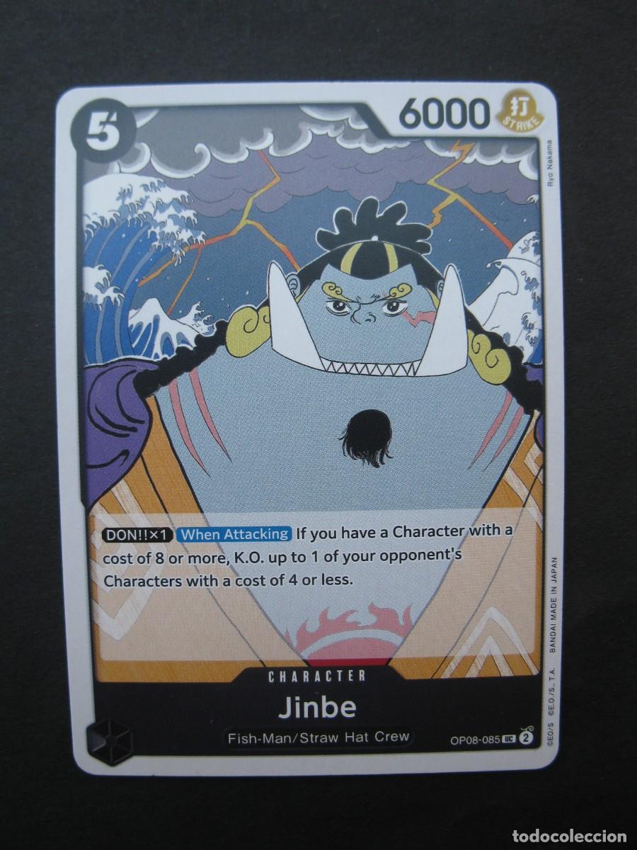 Trading cards: CARTA - ONE PIECE - TRADING CARD - JINBE - EN INGL&Eacute;S - BANDAI.