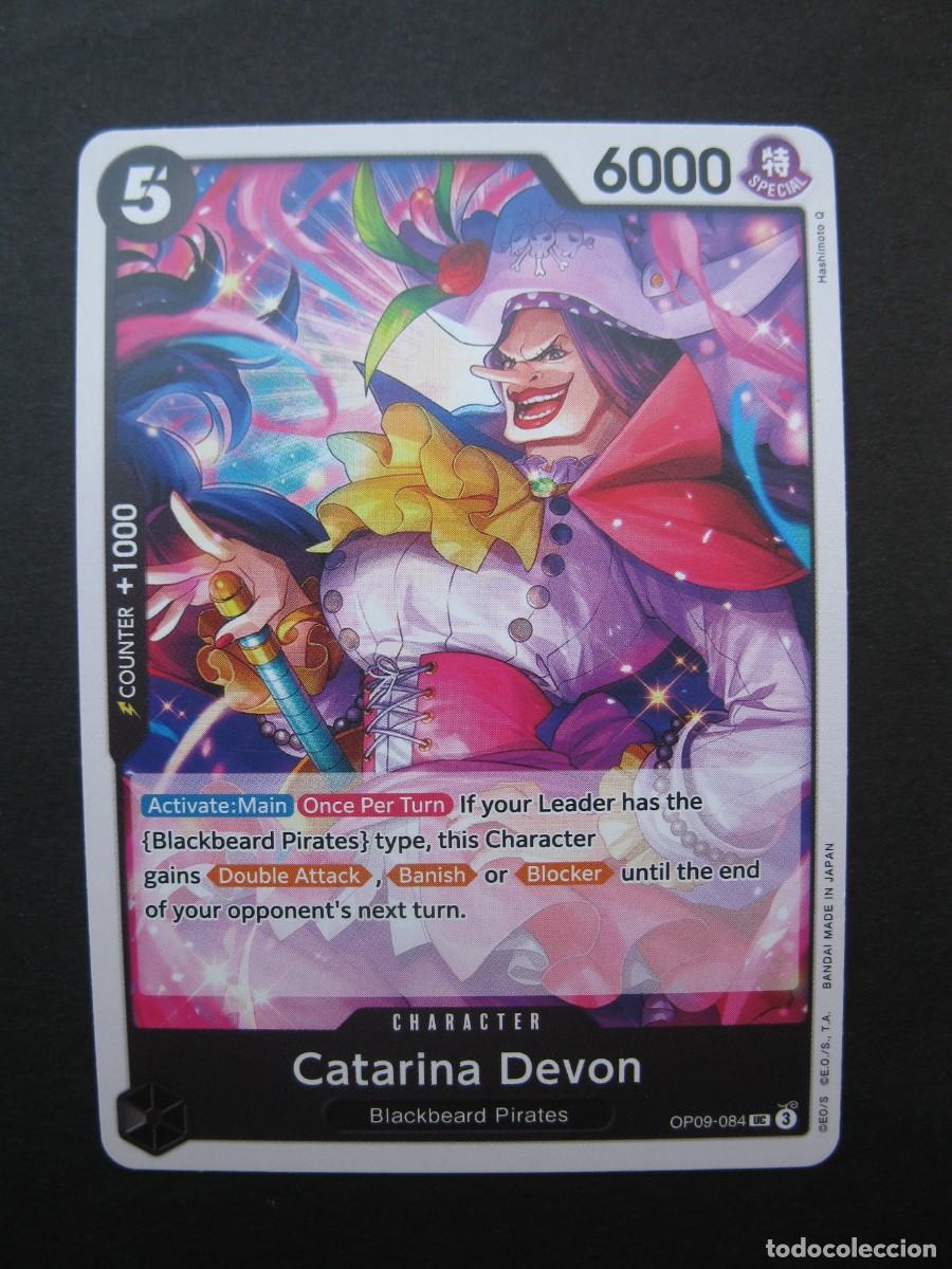 Trading cards: CARTA - ONE PIECE - TRADING CARD - CATARINA DEVON - EN INGL&Eacute;S - BANDAI.