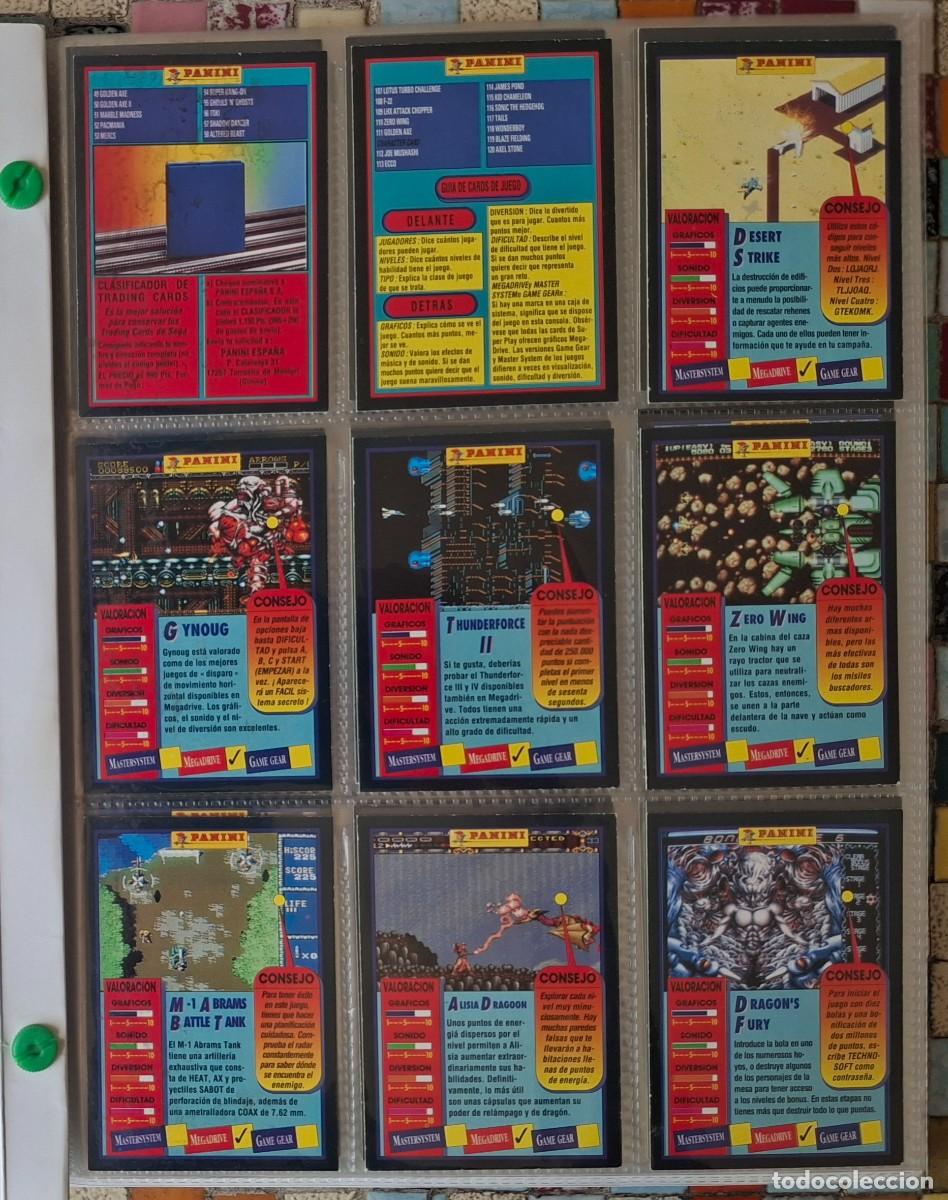 Cartas Colecion&aacute;veis: SEGA Super Play (Panini, 1992). Game cards. Completa, 120 tarjetas.