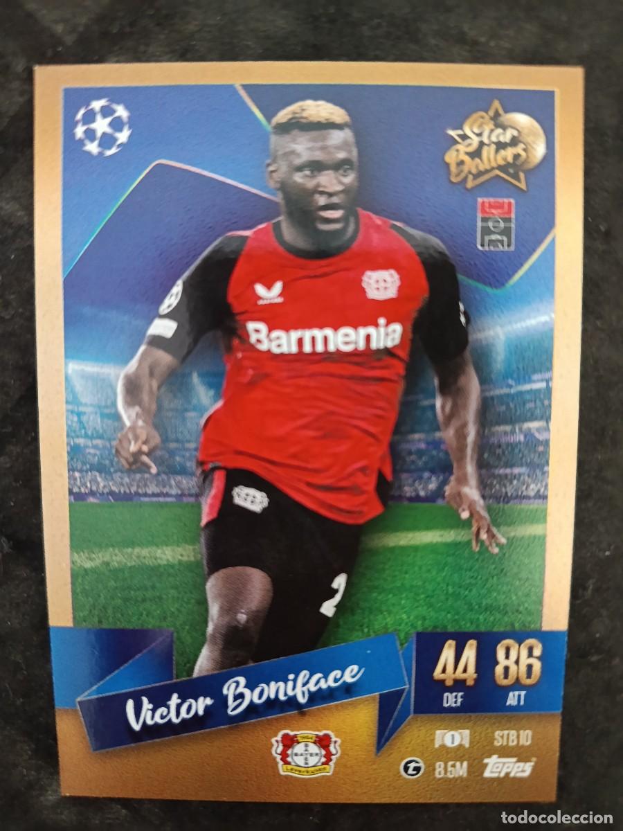 Trading cards: TOPPS MATCH ATTAX 2024-25. VICTOR BONIFACE &rdquo;STAR BALLERS&rdquo;. BAYER LEVERKUSEN