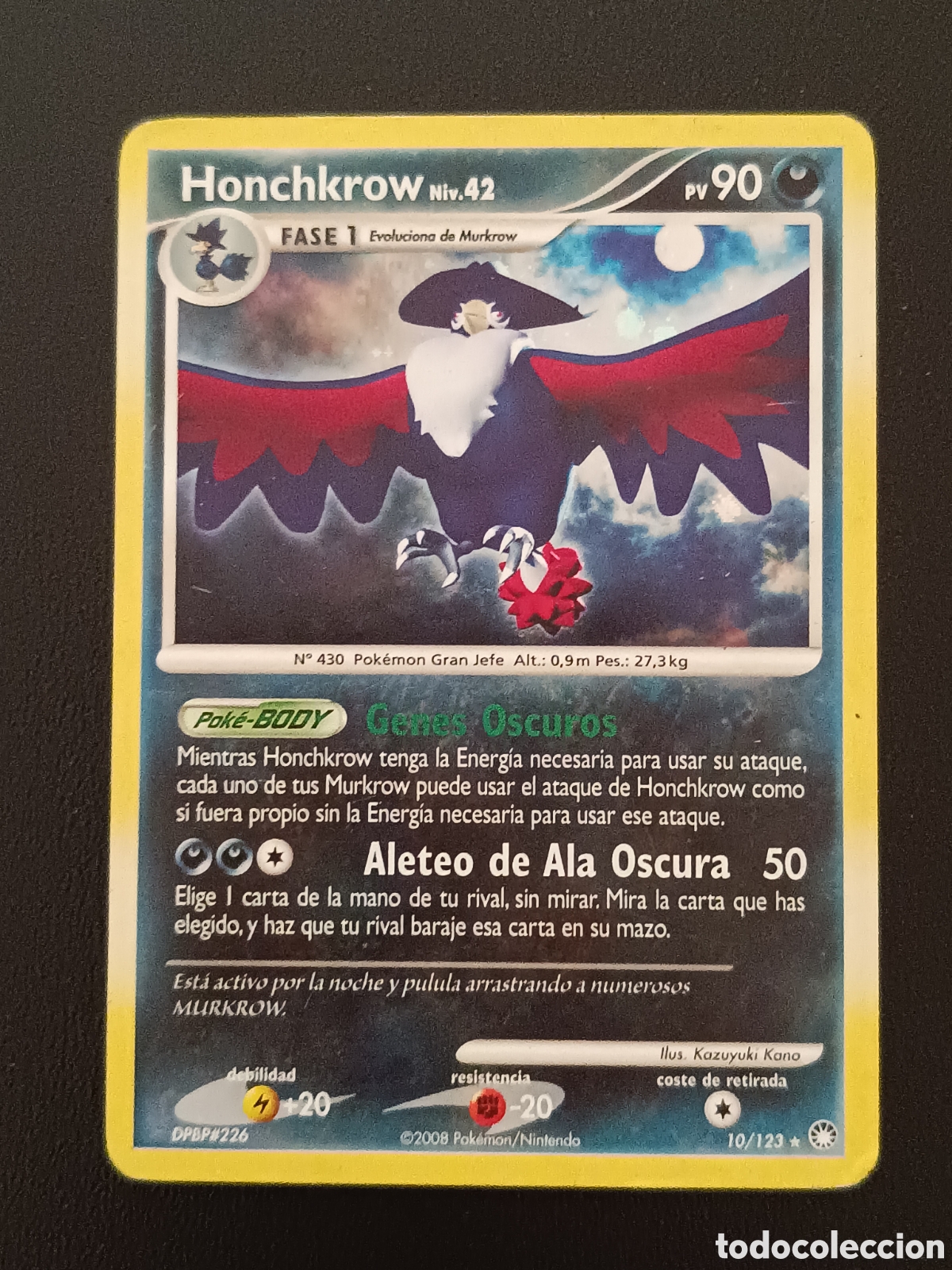 Trading cards: Pokemon Honchkrow 10/132 Diamante Y Perla Maravillas Secretas En Castellano