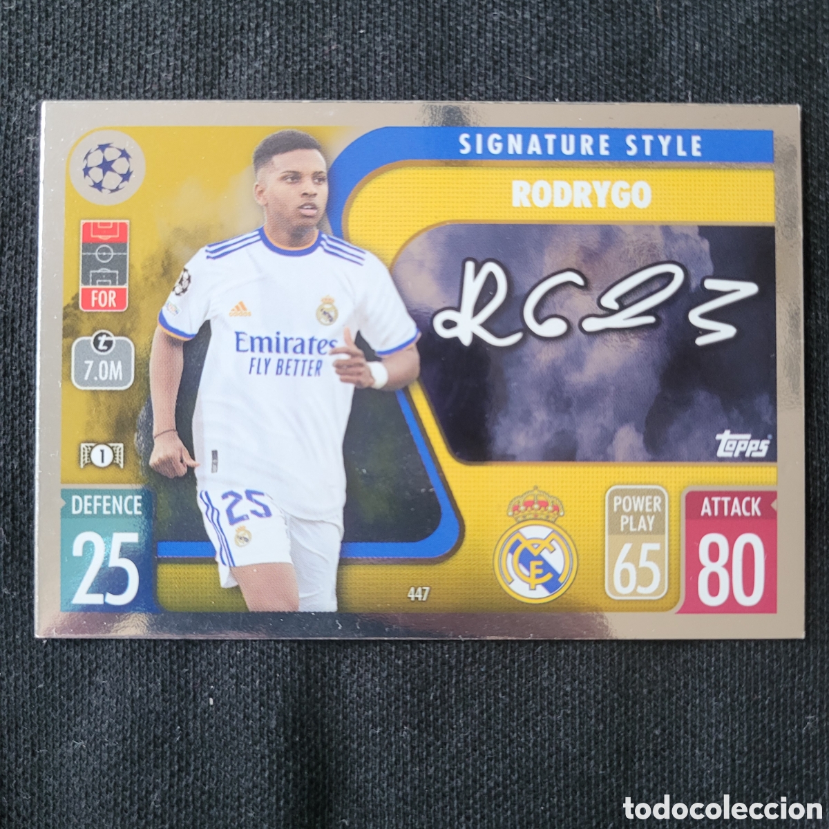 Trading cards: 447 Rodrygo Signature Style / Match Attax UCL 2021