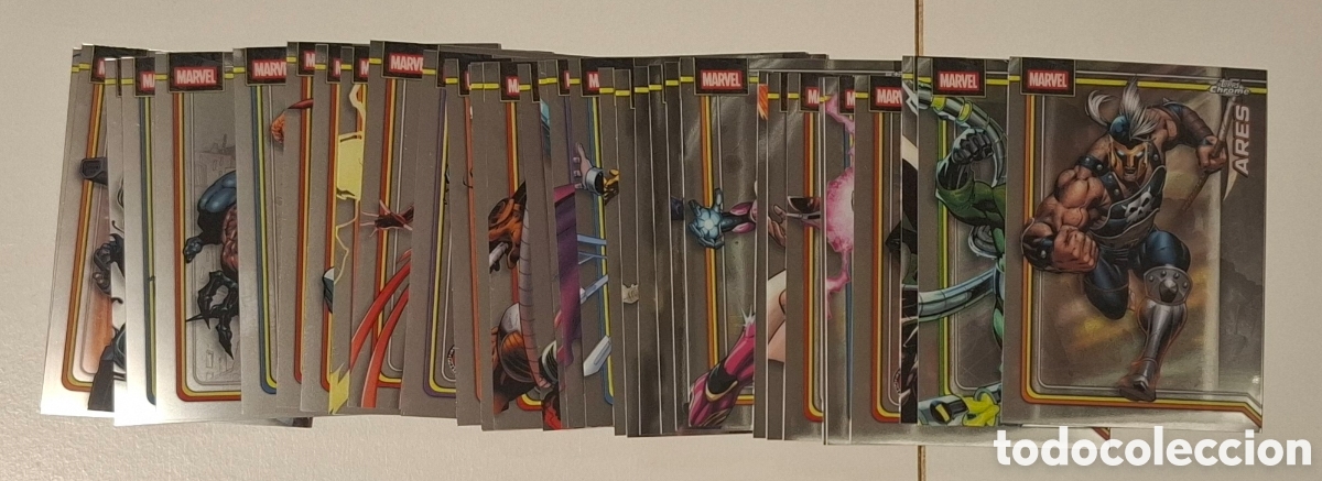 Trading cards: Topps Marvel Chrome 2026 lote 34 cards