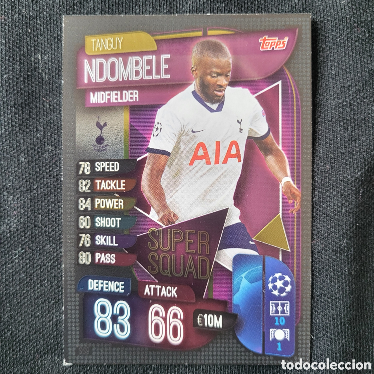 Trading cards: SS9 Tanguy Ndombele Super Squad / Match Attax UCL 2019
