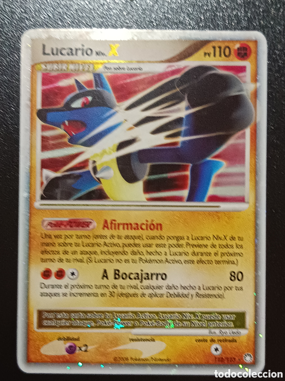 Trading cards: Pokemon Lucario X 122/123 Diamante Y Perla Tesoros Misteriosos En Castellano