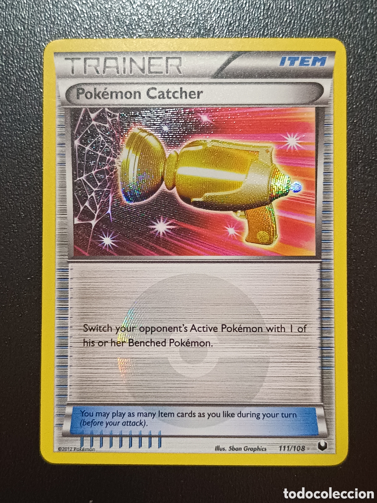 Trading cards: Pokemon 111/108 Pok&eacute;mon Catcher (Secreta) B&W Dark Explorers En Ingles