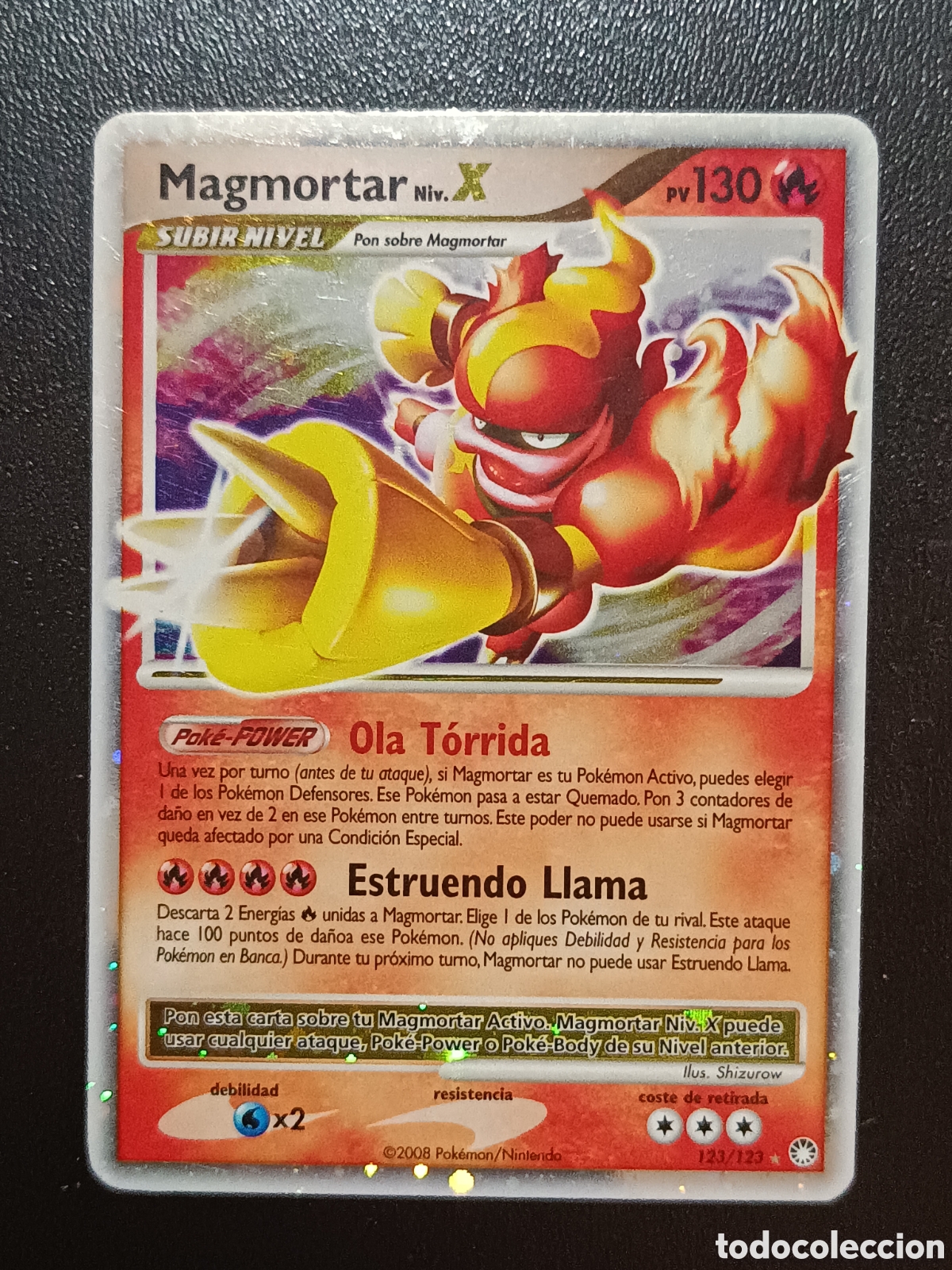 Trading cards: Pokemon Magmortar X 123/123 Diamante Y Perla Tesoros Misteriosos En Castellano