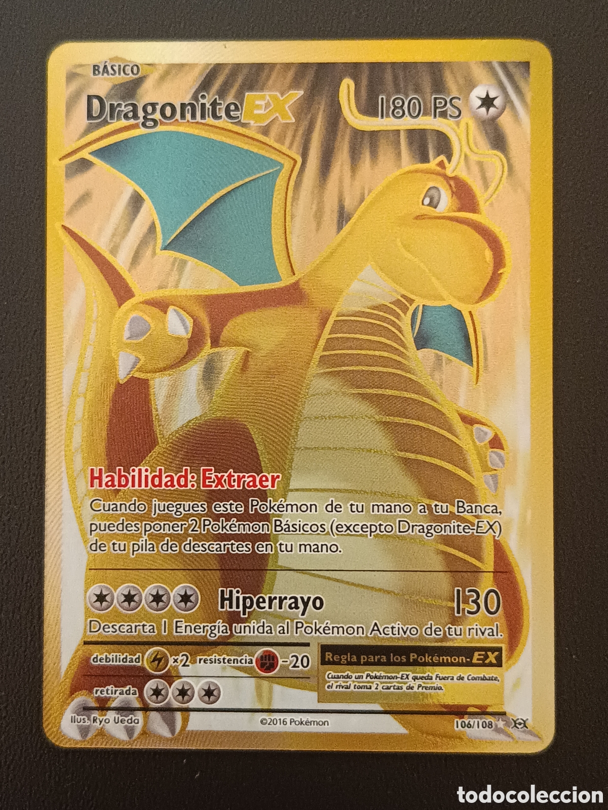 Trading cards: Pokemon Dragonite EX FA 106/108 XY Evoluciones En Castellano