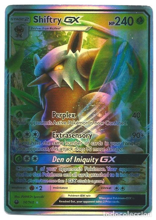 Trading cards: POK&Eacute;MON: Shiftry GX #14/168 HP 240 stage 2