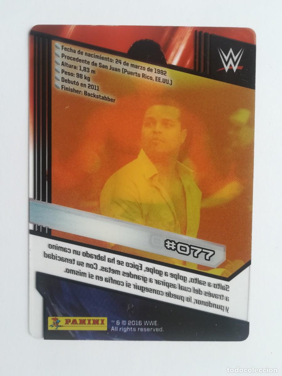 Trading cards: WWE N&ordm; 077. Epico. Panini 2016. - Foto 2