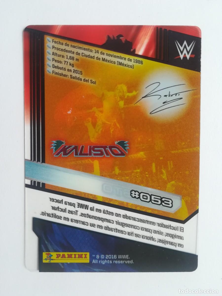 Trading cards: WWE N&ordm; 053. Kalisto. Panini 2016. - Foto 2