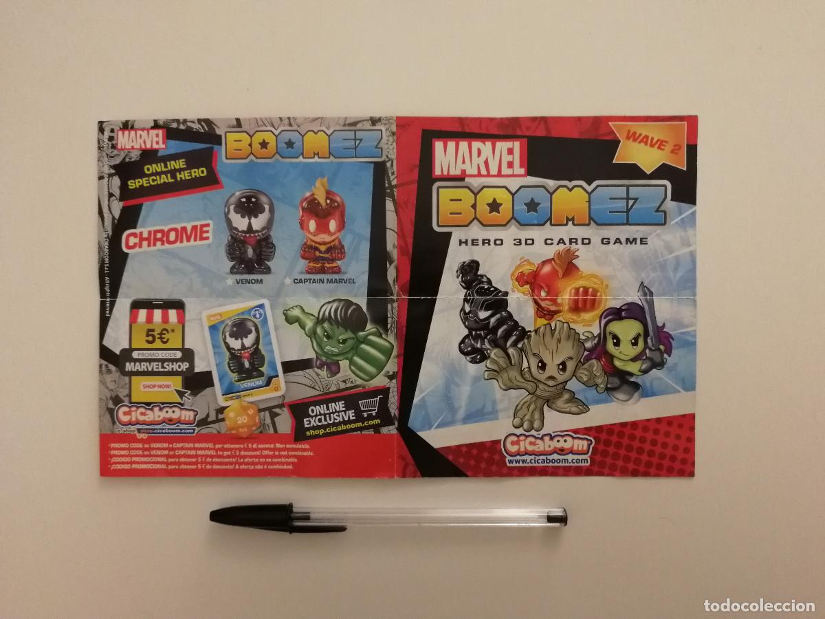 Trading cards: FOLLETO ORIGINAL - BOOMEZ CHECKLIST - MARVEL - CARTAS 3D - FIGURAS CICABOOM CARTAS