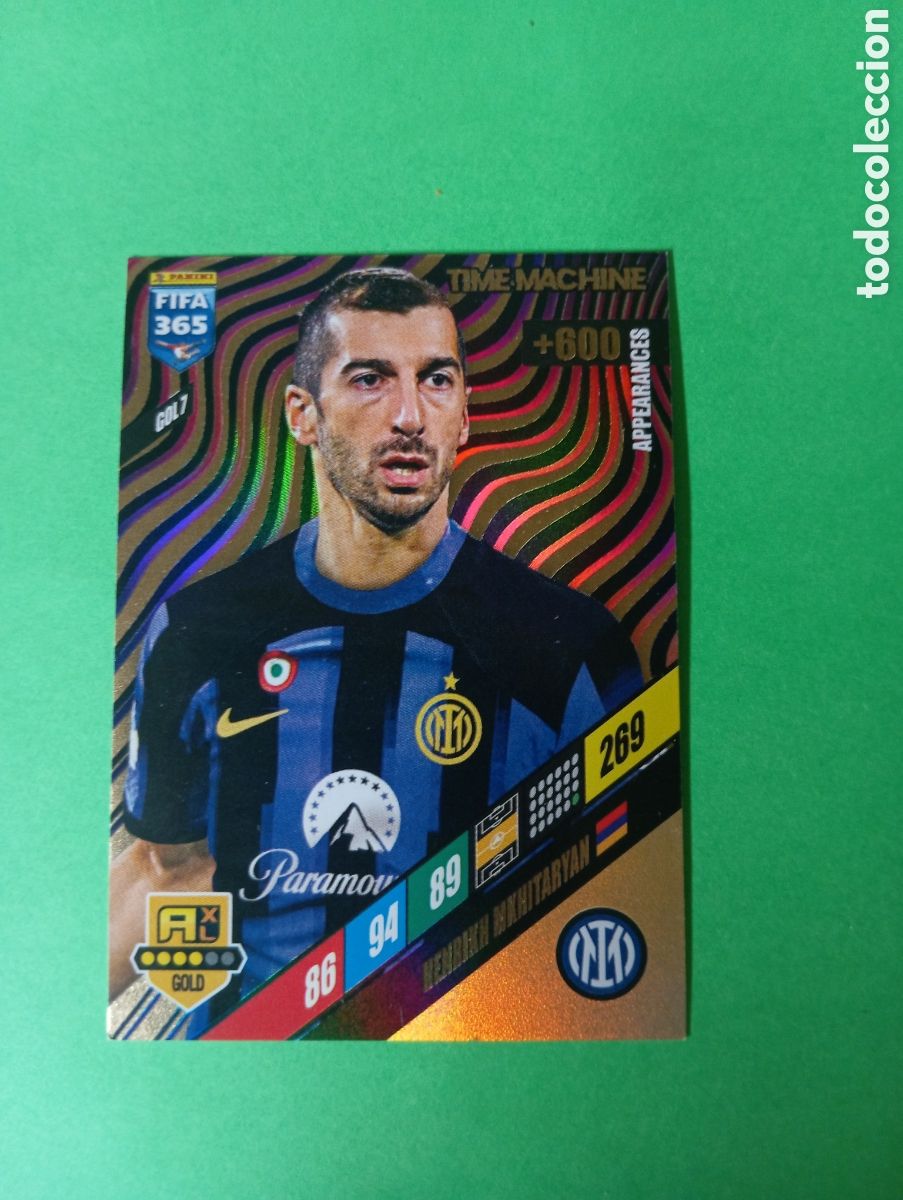 Trading cards: Henrikh Mkhitaryan Inter de Mil&aacute;n TIME MACHINE n&deg;GOL 7 / PANINI ADRENALYN XL FIFA 365 2024
