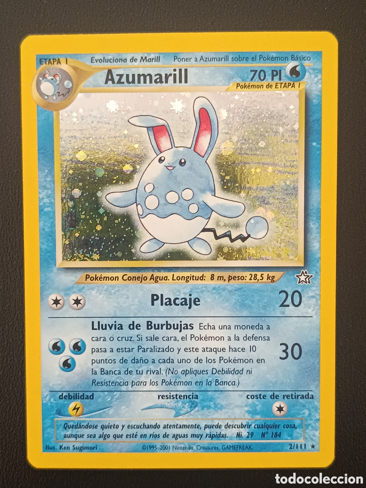 Trading cards: Pokemon Azumarill 2/111 Neo G&eacute;nesis En Castellano