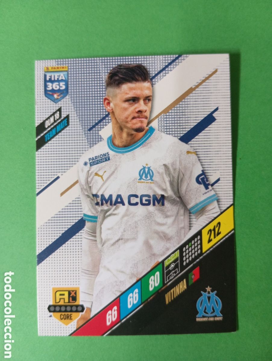 Trading cards: Vitinha O. Marsella TEAM MATE n&deg;OLM 18 / PANINI ADRENALYN XL FIFA 365 2024