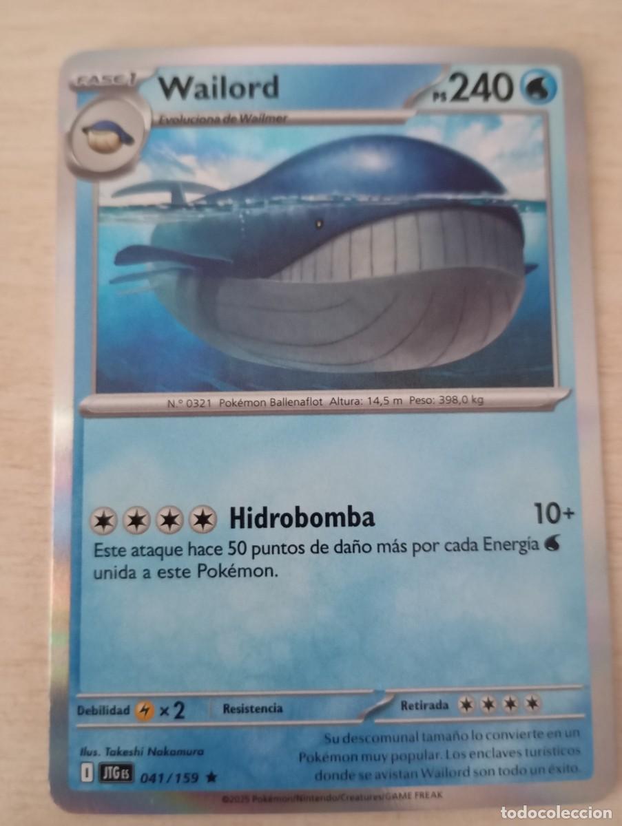 Trading cards: Carta Pok&eacute;mon Wailord Original
